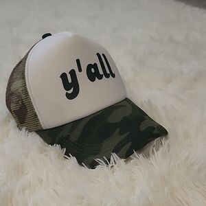 Camo Y'all Trucker Hat